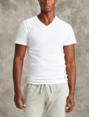 POLO RALPH LAUREN Slim Fit Cotton T-Shirt 3-Pack, L, White - 5