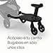 Bugaboo Patinete Acoplado+ Confort con silla extraíble: patinete con opción para sentarse o ir de pie, compatible con todos los carritos Bugaboo, 2 ruedas para mayor comodidad y estabilidad - 4