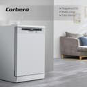 Corbero - Lavavajillas Plus 60 cm | CLVM605W | 12 Servicios| 6 Programas | 4 temperatura | Display LED | Inicio Diferido | Media Carga | Inicio - Pausa | Blanco - 7