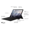 ASUS ROG Flow Z13 GZ302EA-RU087W - Ordenador Portátil Gaming de 13.4" WQXGA 180Hz (Windows 11 Home, AMD Ryzen Al MAX+ 395, 32GB RAM, 1TB SSD, Radeon 8060S) Negro - Teclado QWERTY español - 3