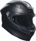 AGV K6 S Integralhelm - ECE 22.06 Motorradhelm für Brillenträger, Carbon Aramid Schale, Pinlock Max Vision Visier, Sport Touring, Schwarz matt, L - 1