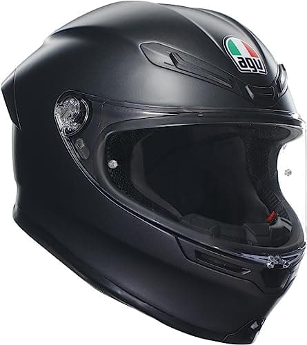 AGV - K6 S AGV E2206 MPLK, Casco Moto Integrale, Unisex, Nero Opaco, M