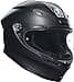 AGV - K6 S AGV E2206 MPLK, Casco Moto Integrale, Unisex, Nero Opaco, M - 1