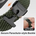 PIOWNN Braided Straps Compatible with Apple Watch Ultra Strap 49mm 46mm 45mm 44mm 42mm - Stretchy Fabric Nylon Band with Parachute Buckle - for iWatch Ultra 3, SE 3, Series 11 10 9 8 7 6 5 4 3 2 1 - 2