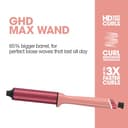 ghd Chronos Curve Limited Edition Max Wand (38mm Barrel) in Candy Coral - with Matching Heat-Resistant Bag - 2