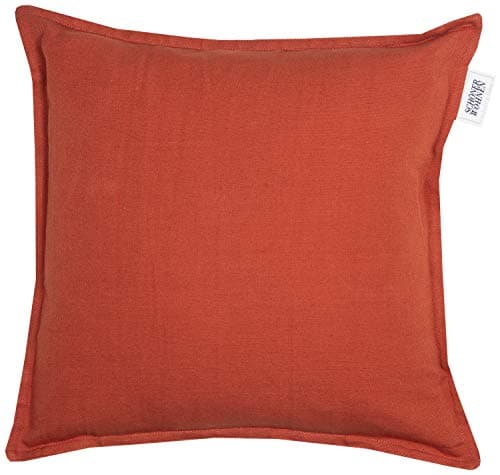 Schöner Wohnen Kollektion Lino Zierkissenhülle Rostbraun • Kissenhülle 40x40 ohne Füllung • hochwertige Leinen-Baumwoll Mischung • waschbarer Zierkissenbezug