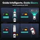 BOTSLAB 4K Dash Cam Auto,5GHz WiFi e GPS,Doppia Telecamera per Auto con Scheda SD 64G,ADAS,24H Monitor di Parcheggio,Super Visione Notturna,WDR,G-Sensor,Registrazione in Loop,Grandangolo 170° - 3