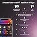 Philips Hue White & Colour Ambiance Starter Set with E27 Bulbs Pack of 2 (1100), Smart Button + Hue Bridge, 16 Million Colours Controllable by Voice and App - 6