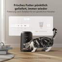 PETLIBRO Futterautomat Katze, Katzenfutter Automat Kabellos 2,4G WiFi Intelligenter Futterspender Katze, Wiederaufladbarer Akku mit 30 Tagen Batterielebensdauer, mit Edelstahlnapf, APP-Steuerung - 8