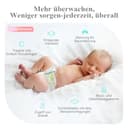 Sense-U Pro Baby-Bewegungsmonitor (große Reichweite): Erfasst Bewegung, Umdrehen & Temperatur überall, mit Vibrationswecker, akustischen Alarmen & Schlaferfassung - 2