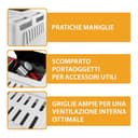 Ferplast ATLAS CAR MAXI Trasportino per Cani da Auto con Tappeto Drenante e Portaoggetti, Maniglie, Griglia Ventilazione, Doppia Apertura Scorrevole, Divisorio Incluso, Max 60 kg, 100 x 80 x h 71 cm - 4