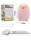 Robofun Baby Rocker, Mecedora automática para Cochecito - portátil, Mecedora suave,carga USB-C, 3 ajustes de intensidad - Apta para todos los cochecitos - 6