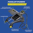 MICHELIN Digitale Fußluftpumpe Zweizylinder Für Fahrrad, Motorrad und Auto, Luftpumpe mit Digitaler Anzeige - 3