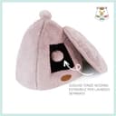 PATAM Cuccia Gatto, Cane Piccola Taglia, da Interno, Lavabile, Antiscivolo, Igloo Rosa - 2