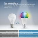 OSRAM Lámpara LED SMART+ A75, forma de bombilla E27 RGBW, multicolor, regulable, Matter por WiFi, control por aplicación y voz, 9,5 W, 16 millones de colores - 4