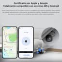 ATUVOS Air Tag Pro Smart Tag Tracker para Android & iOS, Dual Sistema Buscador de Objetos Compatible con Google Localizador o Apple Buscar App, para Llaves/Equipaje/Maleta.Batería Reemplazable.4 Pack - 3