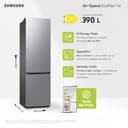 Samsung EcoFlex AI Frigorifero Combinato RB38C600DSA/EF, Wifi, All-Around Cooling, Space Max, Total No Frost, 390 L, LxAxP: 59,5 x 203 x 65,8 cm, Silver Inox - 2