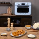 SMEG COF01 Forno combinato da banco - Griglia, Frittura ad aria, Vapore, Cuocere, Convezione, Sbrinamento e Caldo, 10 Funzioni di Cottura - Made in Italy (Blu Pastello) - 2