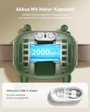 Massagegerät, 4D Nackenmassagegerät, USB Elektrische Schultermassagegerät mit Wärme, 3 Massagegrade & 2 Heizstufen, Tragbares Nacken und Schulter Shiatsu Massagegerät für Zuhause, Büro & Reise - 6