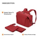 Stokke Xplory X Wickeltasche, Ruby Red – Trageoption als Schultertasche oder Rucksack – Inklusive faltbarer Wickelunterlage & Beuteltasche – UPF 50+, wasserabweisend, leicht zu reinigen - 4