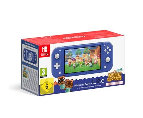 Console Nintendo Switch Lite + Animal Crossing: New Horizons (blu)