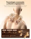 KNQZE® Masajeador cervical y espalda inalámbrico, 2025 Masajeador Shiatsu 4D, Maseajor cervical y espalda con calefacción, Calefacción de grafeno mejorada, Regalos para mujer hombre padres mama papa - 4