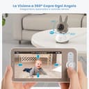 ieGeek 2k Baby Monitor Video e Audio con 5" LCD, Telecamera Bambini con Monitor Supporto Controllo Tramite APP Mobile & Monitor, 3000 mAh Batteria Ricaricabile, 3 Tipi di Rilevamento Intelligente - 9
