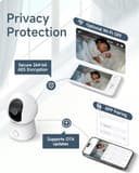 ARENTI 1080P Camara Vigilancia Bebe con Control de 5'' Monitor, 355° PTZ Vigilabebes con Camara con Voz Bidireccional, Detección de Movimiento y Sonido, Visión Nocturna, Sensor Temperatura, Modo VOX - 3