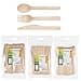 HEKU be green - Juego de cubiertos desechables de 150 piezas de madera de abedul, 50 cuchillos (16,5 cm), 50 tenedores, 50 cucharas (15,7 cm), compostables, fabricados con materias primas renovables y - 1