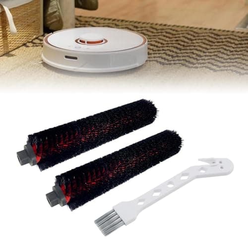 Vacuum Brush Replacement Part 2PC, High-Speed Cleaning Brush for Mop Pads Compatible with Roborock S8 Pro Ultra & S7 Max Ultra Robot Accessories Vacuum Cleaner, Detachable Self-Cleaning Rolling Brush
