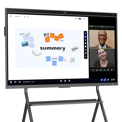 NearHub Board S65 Smart Whiteboard 4K Multi-Touch 8GB+128GB, trabajo híbrido con cámara/micrófono/altavoz, lienzo de colaboración, colaborar y almacenamiento en la nube, con soporte de pared