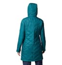Columbia Long Hooded Jacket Heavenly-Chaqueta Larga con Capucha, Azul (Azul Río), M para Mujer - 2