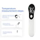 Termometro Digital Bebe y Adultos Termometro de Frente Infrarrojo sin Contacto Multiusos Alarma de Fiebre Lectura Instantánea Pantalla LCD y Recargable - 8