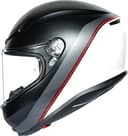 AGV Helmet K6 ECE MULTI MPLK M-L MINIMAL PURE MATT BLACK/WH/RED - 6