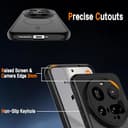 AOKUMA for Xiaomi 15 Pro/Ultra Case,Compatible with MagSafe,Shockproof Protective Cover for Xiaomi 15 Pro/Ultra,Military-Grade Translucent Matte Back Phone Case(Black) - 2