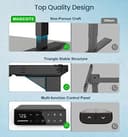 MAIDeSITe Scrivania Regolabile in Altezza, con un' altezza regolabile compresa tra 72 e 120 cm, dotata di 2 motori potenti e 4 tasti di memoria - T2 Pro - 7