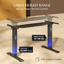 FLEXISPOT E1 PRO Scrivania Regolabile in Altezza con 2 Motori con Memoria Automatica Intelligente Standing Desk Scrivania Elettrica Scrivania Motorizzata - 5