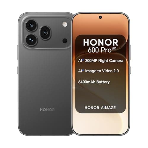 HONOR 600 Pro 5G Mobile Phone | 200MP Ultra-clear Night Camera | 6400mAh Long-life Battery | 12GB RAM 512GB | IP68 IP69 IP69K Water and Dust Resistance | 8000 nits Ultra Bright Display | Dual SIM