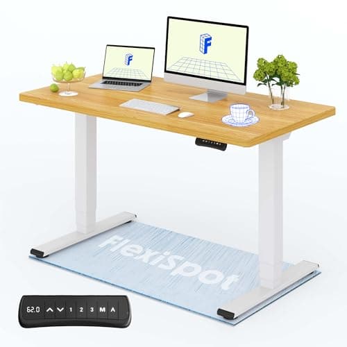 FLEXISPOT E5 Pro+ Scrivania Elettrica Regolabile 120 * 60cm - Motorizzata 2 Motori 3 Sezioni Certificato FSC