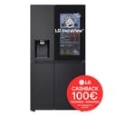 LG GSXE91EVAD Frigorifero Americano Side by Side InstaView Door-in-Door, Classe D, 628 L, Wi-Fi, Frigorifero con Dispenser Acqua UVnano Senza Allaccio, Tecnologia Door and Linear Cooling, Acciaio Nero - 2