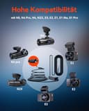 VANTRUE N5S Dashcam & VP03 Hardwire Kit, 2.7K+1080P+1080P+1440P Vorne Innen Hinten, HDR+WDR Auto Kamera mit 5GHz WLAN GPS, DSGVO Datenschutz Dash Cam - 7