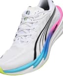 Puma Deviate Nitro 4 - Scarpe da corsa da uomo, Bianco Rosa Veleno Ultra Blu, 42 EU - 7