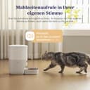 Pawsync Smart Futterautomat, Farbwechselnde Erinnerung, Haustierfutter-Trockenmittel hält Futter trocken & frisch, bis zu 3 Monate, App-Benachrichtigungen, Cremeweiß - 6