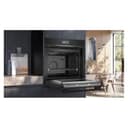 Siemens HM736GAB1 iQ700 - Forno da incasso intelligente con funzione microonde, 60 x 60 cm, made in Germany, 800 W, nero, ecoClean & humidClean autopulente, Air Fry, cookControl, touch screen a colori - 3