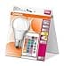Osram Lámpara LED Star + Classic A RGBW, forma de bombilla con casquillo E27, regulable y control de color mediante control remoto, reemplaza 60 vatios, blanco cálido - 2700 Kelvin, paquete de 1 - 4