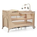 Kinderkraft Joy 2 Acc Cuna de Viaje 2 en 1 para Bebé de hasta 25 kg, Plegado rápido y fácil, Incluye Carrusel de Cuna con Juguetes, Estantes para pañales y Cambiador, Bolsa de Transporte, Beige - 4