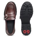 Hugo Kris Newloafer Brom, Mocasines Mujer, marrón Oscuro, 36 EU - 2