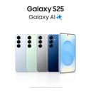 Samsung Galaxy S25 256GB Teléfono Móvil con IA, Galaxy AI, 12GB RAM, Cámara 50MP, Dual SIM, IP68, Garantía del Fabricante 3 Años + 1 Año Extra, Color Azul Marino (Versión Española) - 2