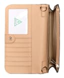 GUESS Damen Noelle Ii Crossbody Flap Organizer Umhängetasche, Braunes Logo - 3