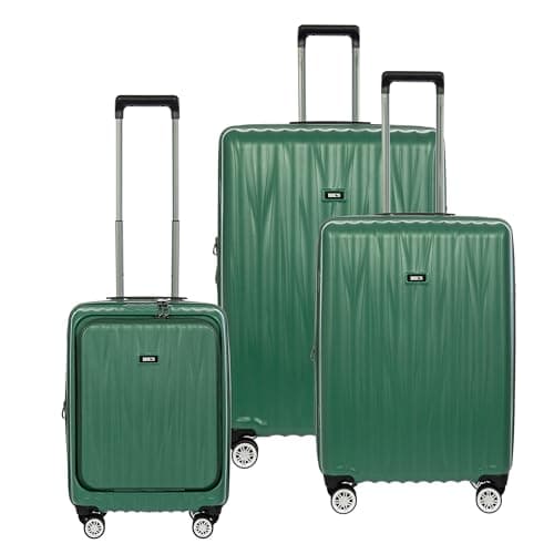 Bric's Brics_Cervia_Parent, verde esmeralda, Kofferset + (3-teilig), Equipaje duro